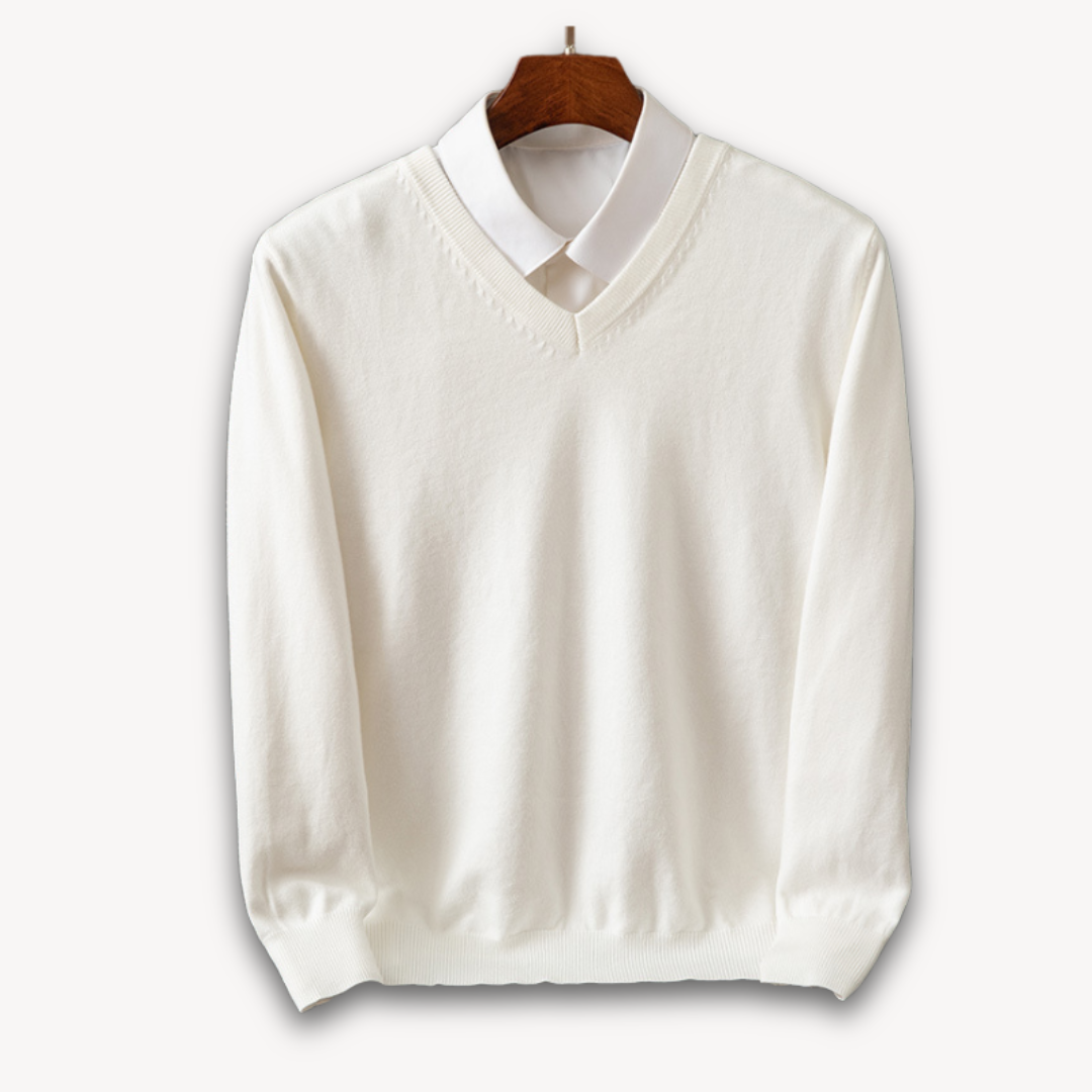 VogeLuxe | Men’s Classic V-Neck Slim Sweater 7