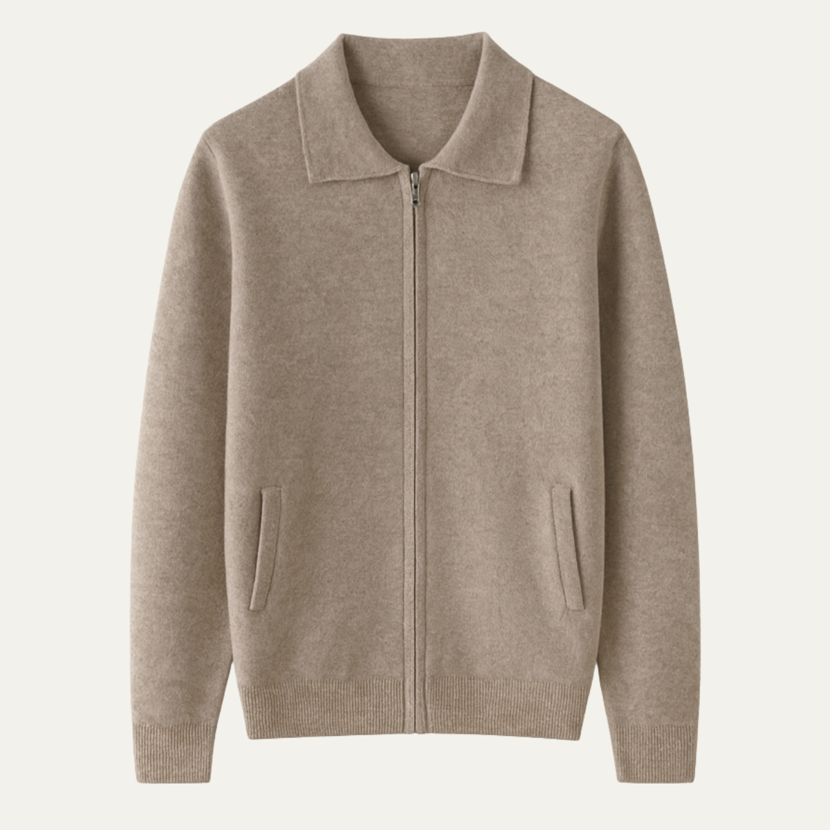 VogeLuxe | Men’s Classic Zip-Up Cardigan 0