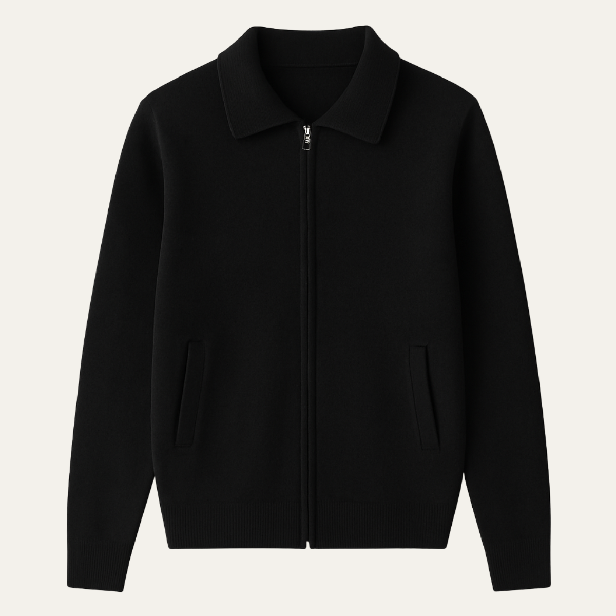 VogeLuxe | Men’s Classic Zip-Up Cardigan 1