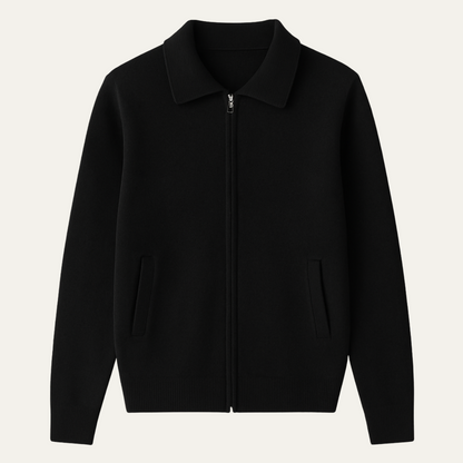VogeLuxe | Men’s Classic Zip-Up Cardigan 1