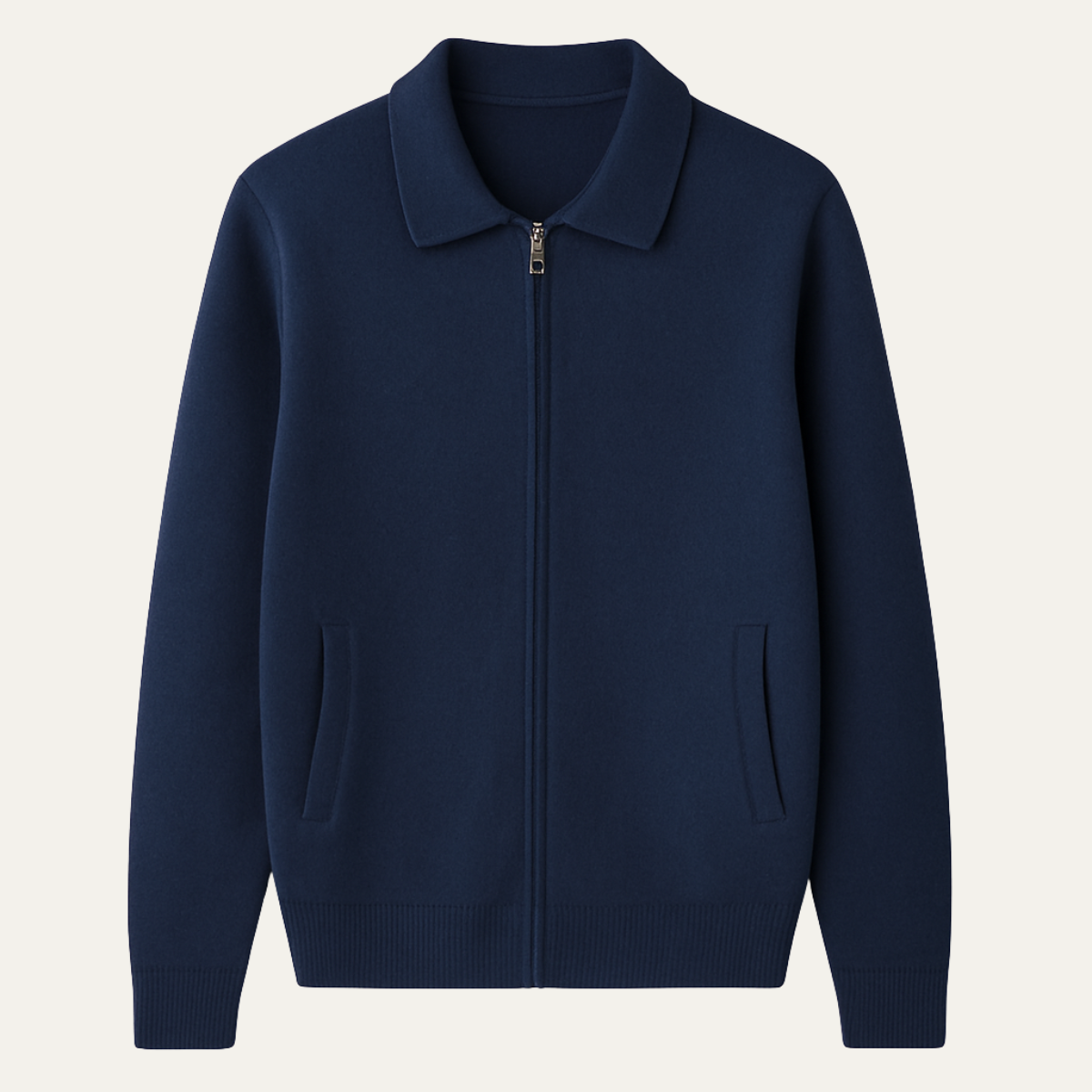 VogeLuxe | Men’s Classic Zip-Up Cardigan 2