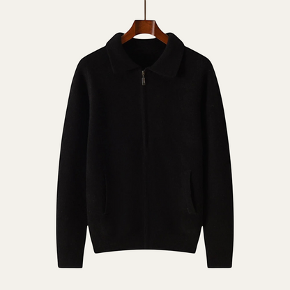 VogeLuxe | Men’s Classic Zip-Up Cardigan 3