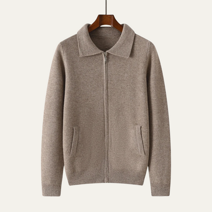 VogeLuxe | Men’s Classic Zip-Up Cardigan 4