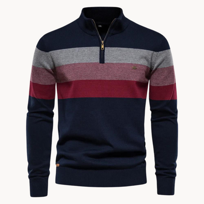 VogeLuxe | Men’s Color-Block Half-Zip Sweater 0