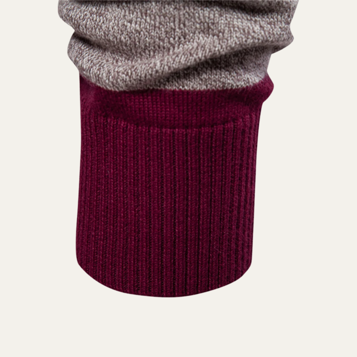 VogeLuxe | Men’s Color-Block Knit Polo Sweater 4