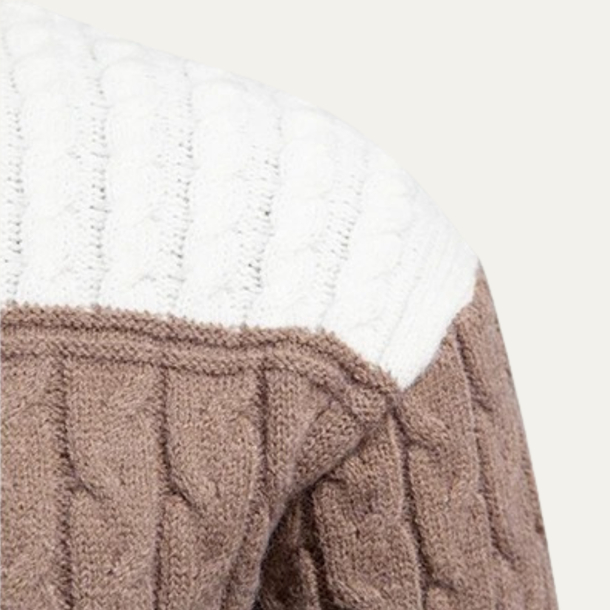 VogeLuxe | Men’s Color-Block Turtleneck Sweater 2