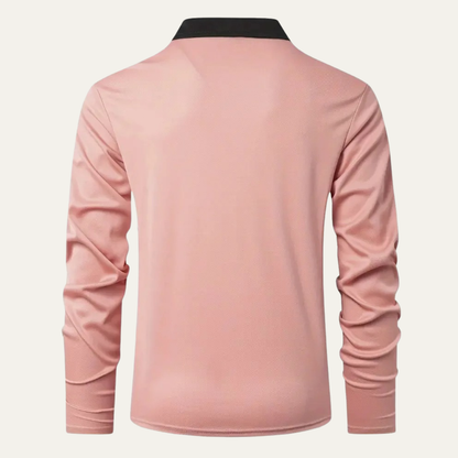 VogeLuxe | Men’s Contrast Collar Polo Top 6