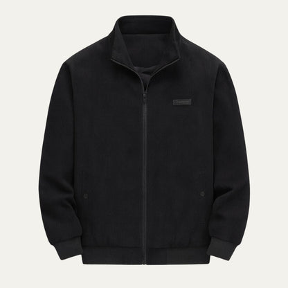 VogeLuxe | Men’s Corduroy Stand Collar Bomber Jacket 3