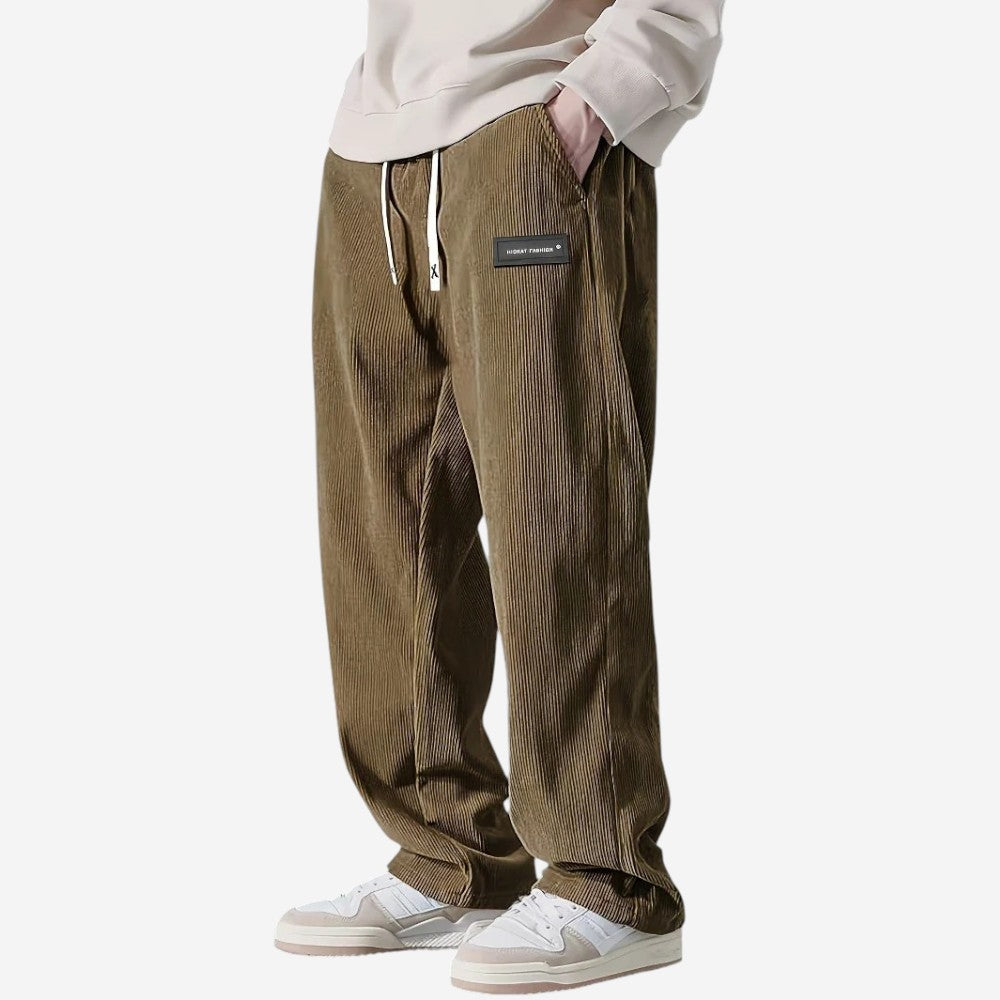 VogeLuxe | Men’s Corduroy Straight Leg Pants 1