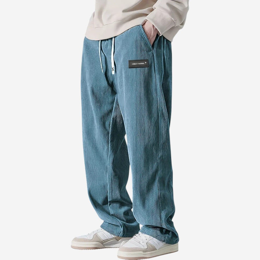 VogeLuxe | Men’s Corduroy Straight Leg Pants 3
