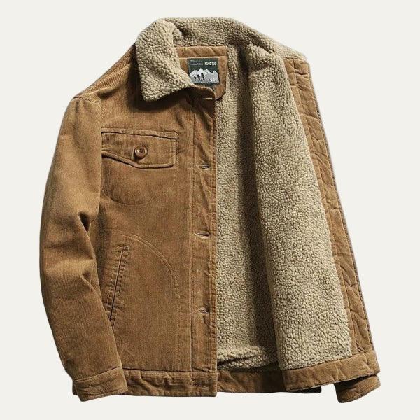 VogeLuxe | Men’s Corduroy Trucker Jacket 0