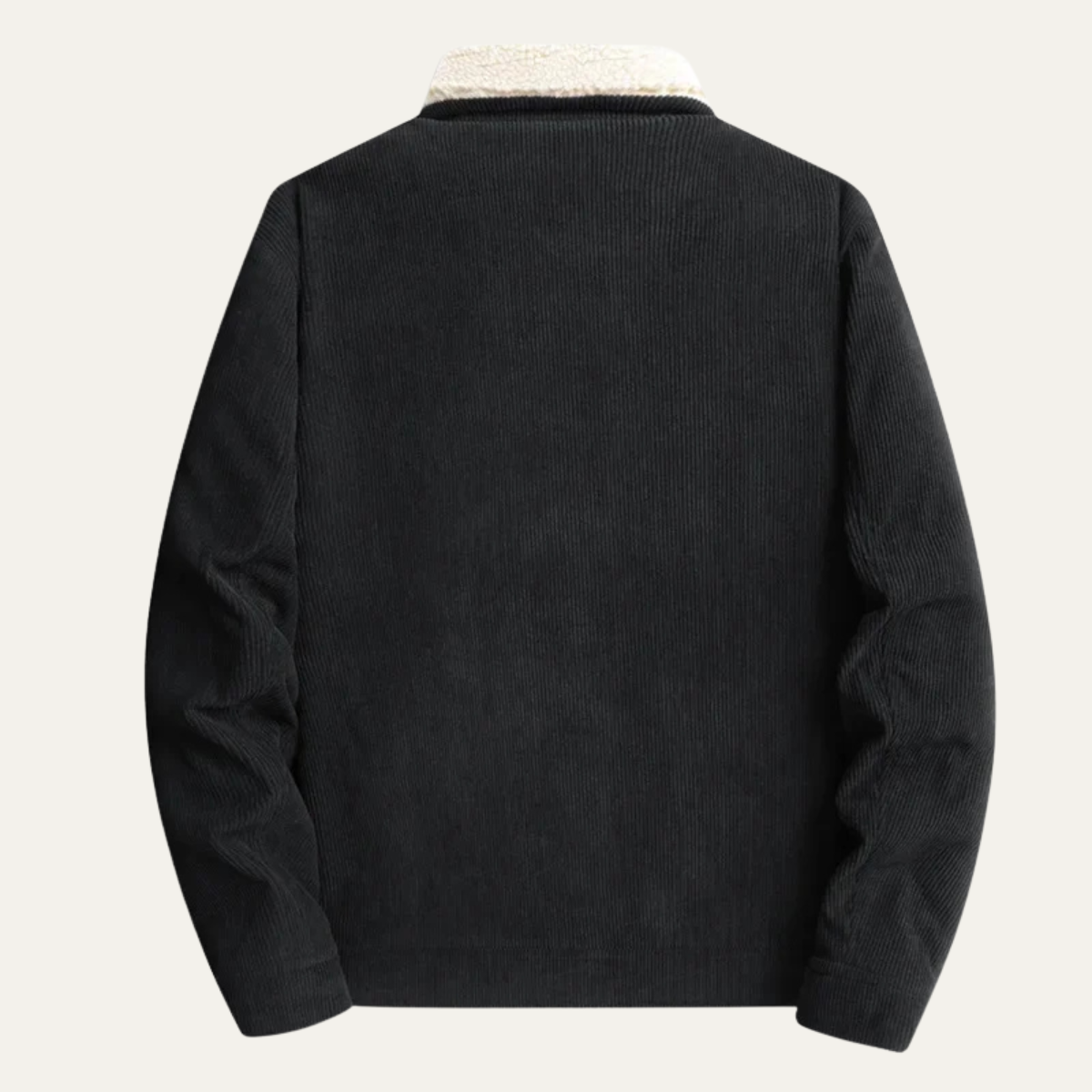 VogeLuxe | Men’s Corduroy Trucker Jacket with Faux-Shearling Lining 1