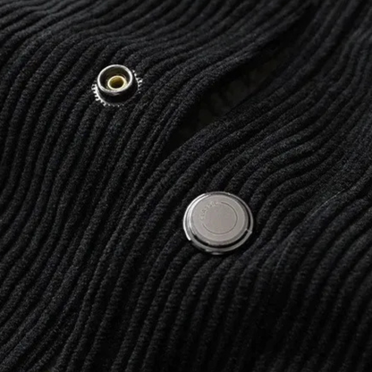 VogeLuxe | Men’s Corduroy Trucker Jacket with Faux-Shearling Lining 3