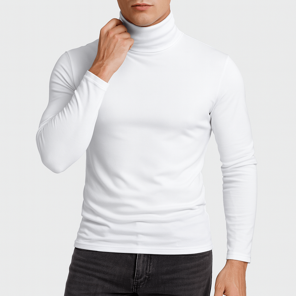 VogeLuxe | Men’s Cotton Turtle Neck Long Sleeve 0