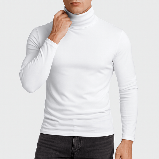 VogeLuxe | Men’s Cotton Turtle Neck Long Sleeve 0