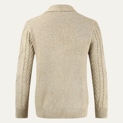 VogeLuxe | Men’s Cozy Cable Knit Cardigan 2