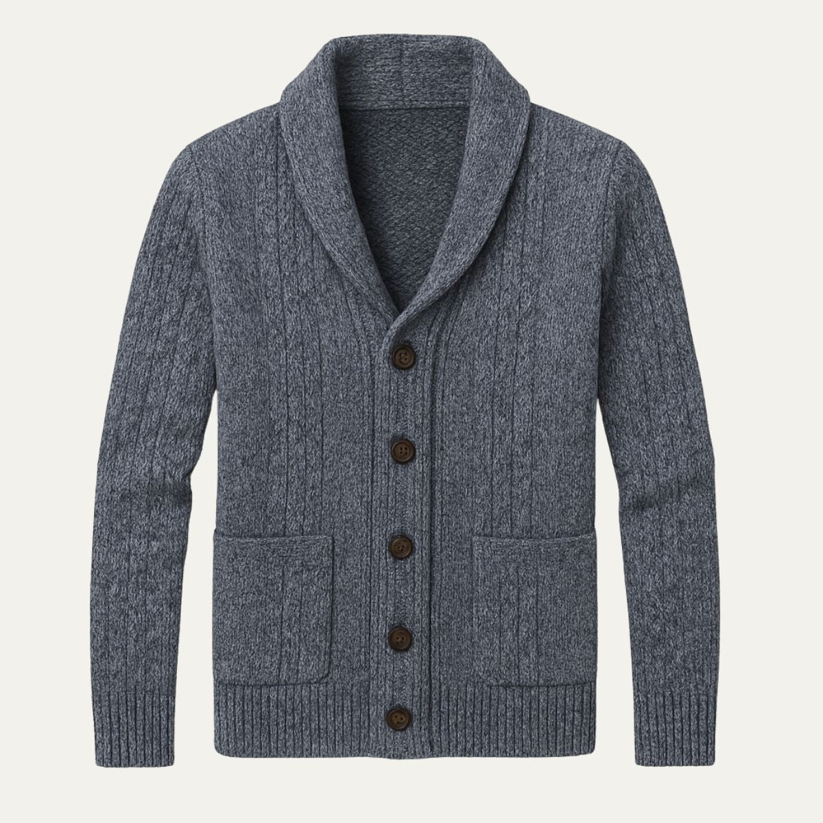 VogeLuxe | Men’s Cozy Cable Knit Cardigan 7
