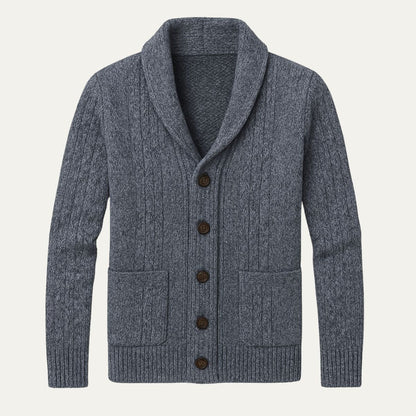 VogeLuxe | Men’s Cozy Cable Knit Cardigan 7