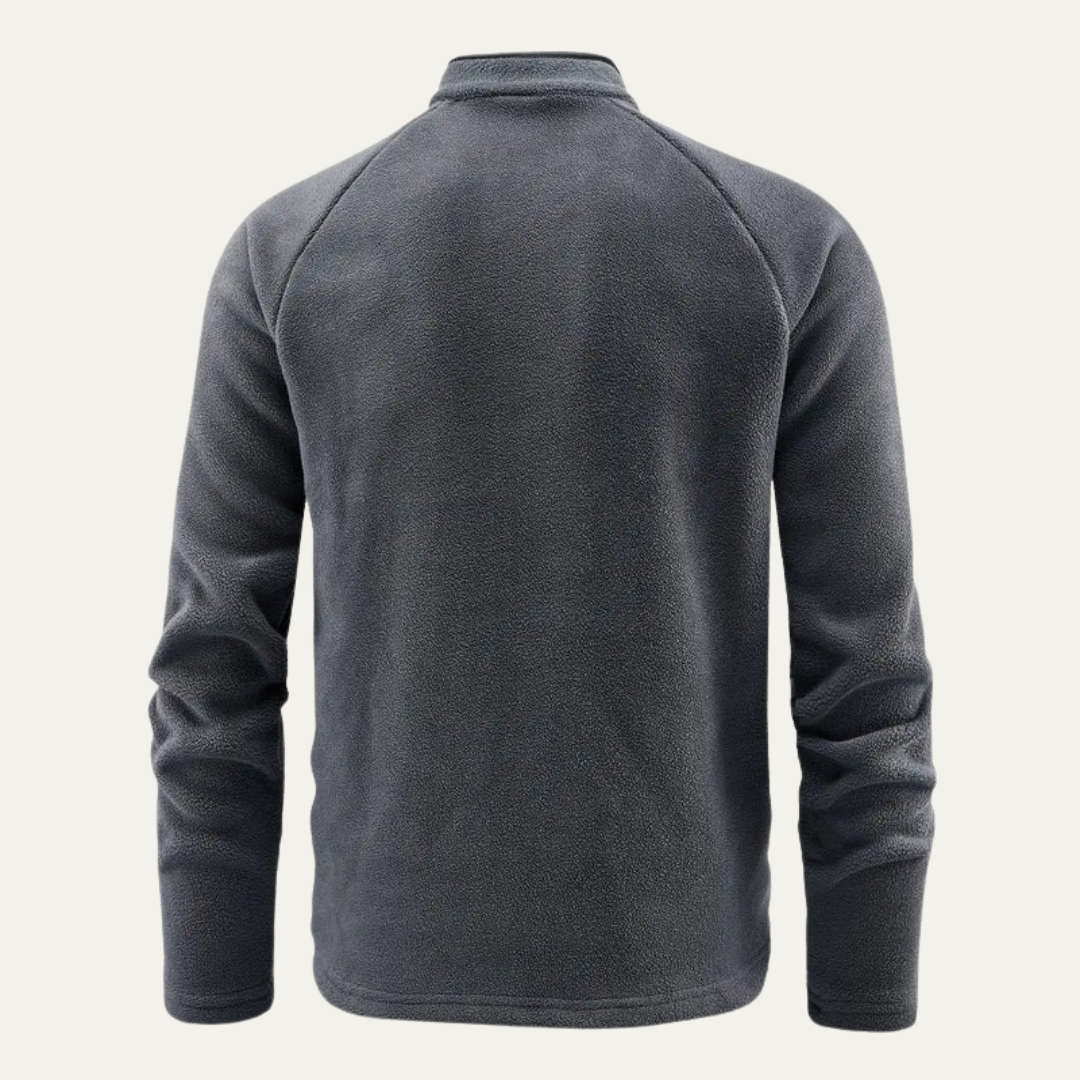 VogeLuxe | Men’s Cozy Fleece Quarter-Zip Pullover 1