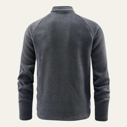 VogeLuxe | Men’s Cozy Fleece Quarter-Zip Pullover 1