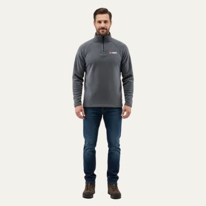 VogeLuxe | Men’s Cozy Fleece Quarter-Zip Pullover 4