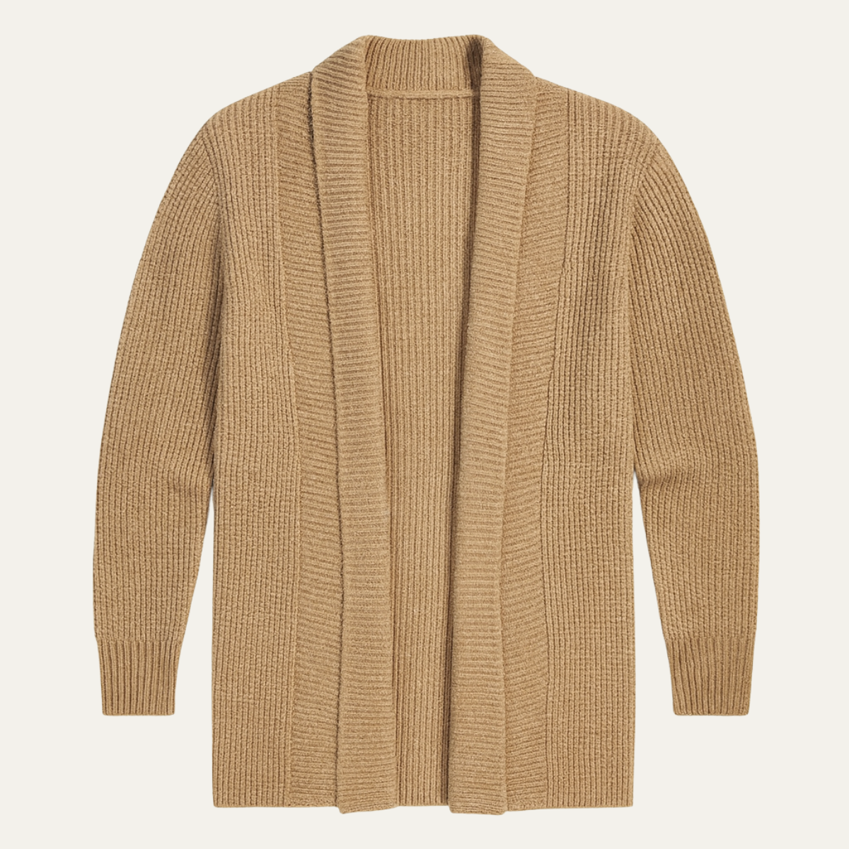 VogeLuxe | Men’s Cozy Ribbed Shawl Cardigan 1