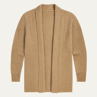 VogeLuxe | Men’s Cozy Ribbed Shawl Cardigan 1