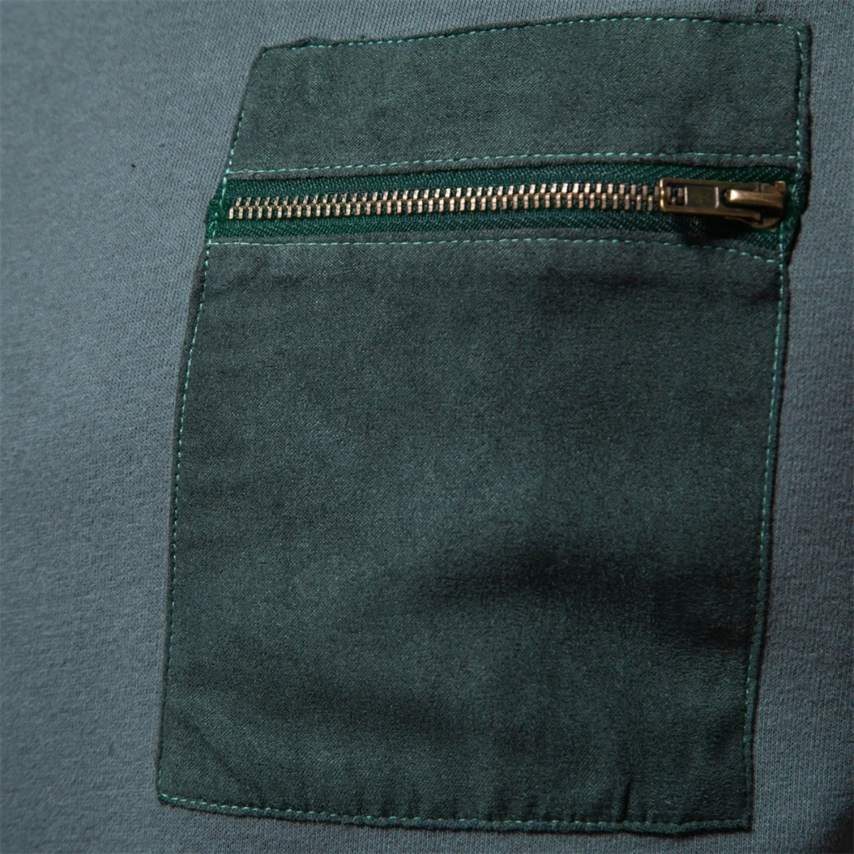 VogeLuxe | Men’s Crewneck Sweatshirt with Zipper Pocket 6