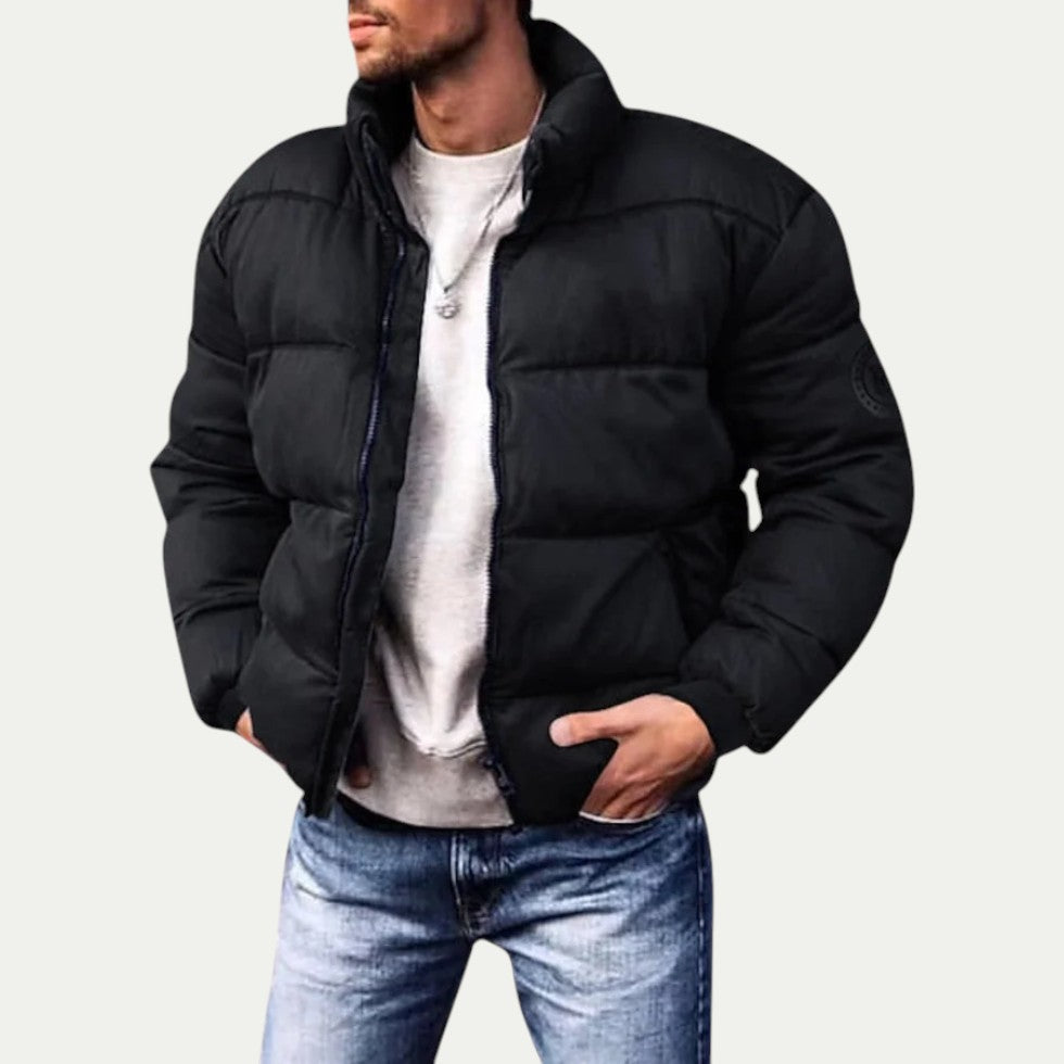 VogeLuxe | Men’s Cropped Slim Puffer Jacket 0