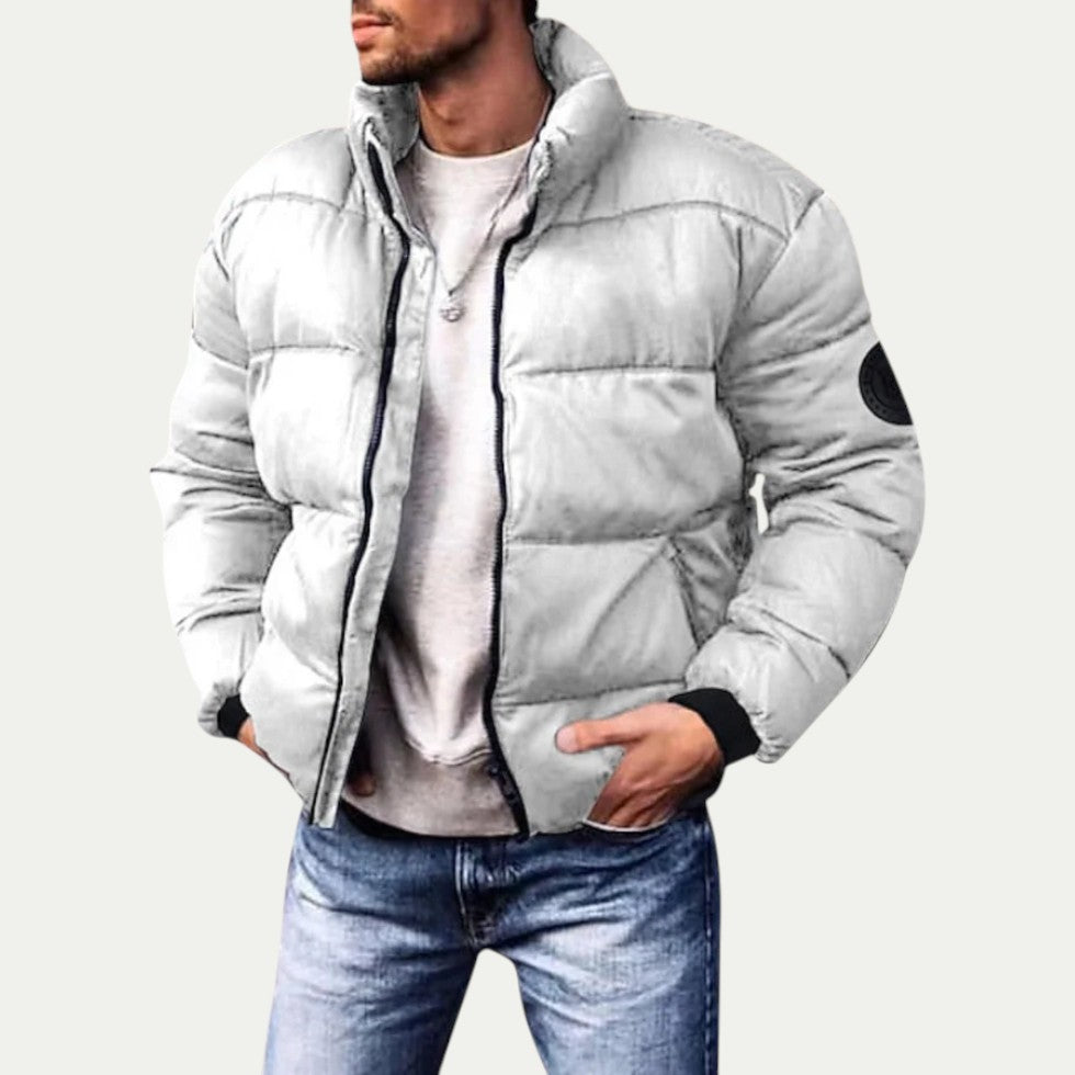 VogeLuxe | Men’s Cropped Slim Puffer Jacket 2