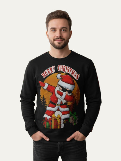 VogeLuxe | Men’s Dabbing Santa Merry Christmas Sweatshirt 0