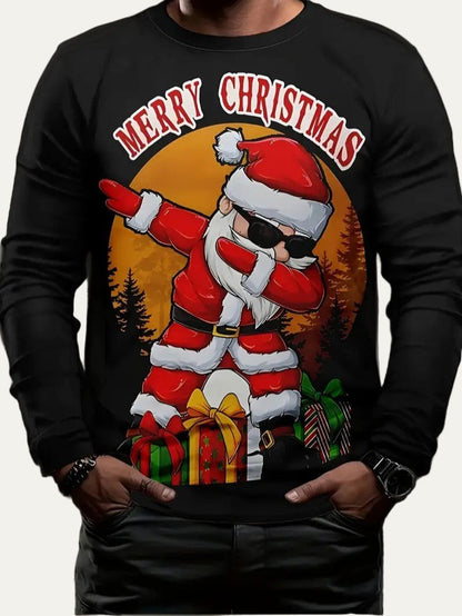 VogeLuxe | Men’s Dabbing Santa Merry Christmas Sweatshirt 1