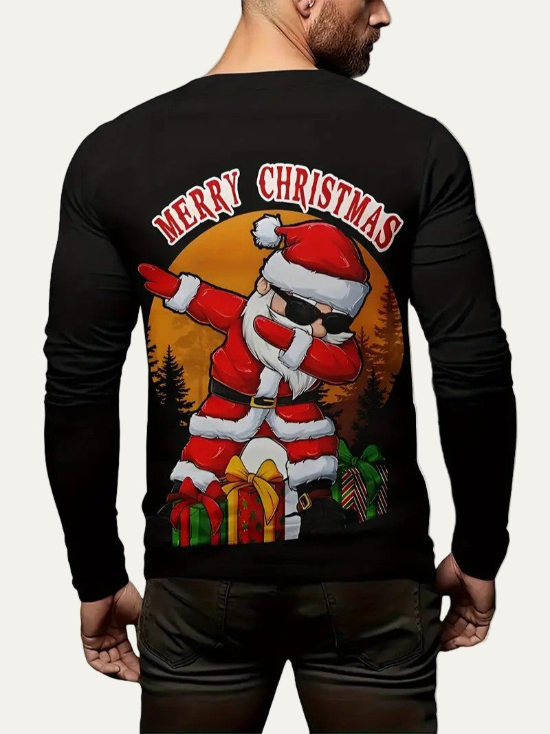 VogeLuxe | Men’s Dabbing Santa Merry Christmas Sweatshirt 3