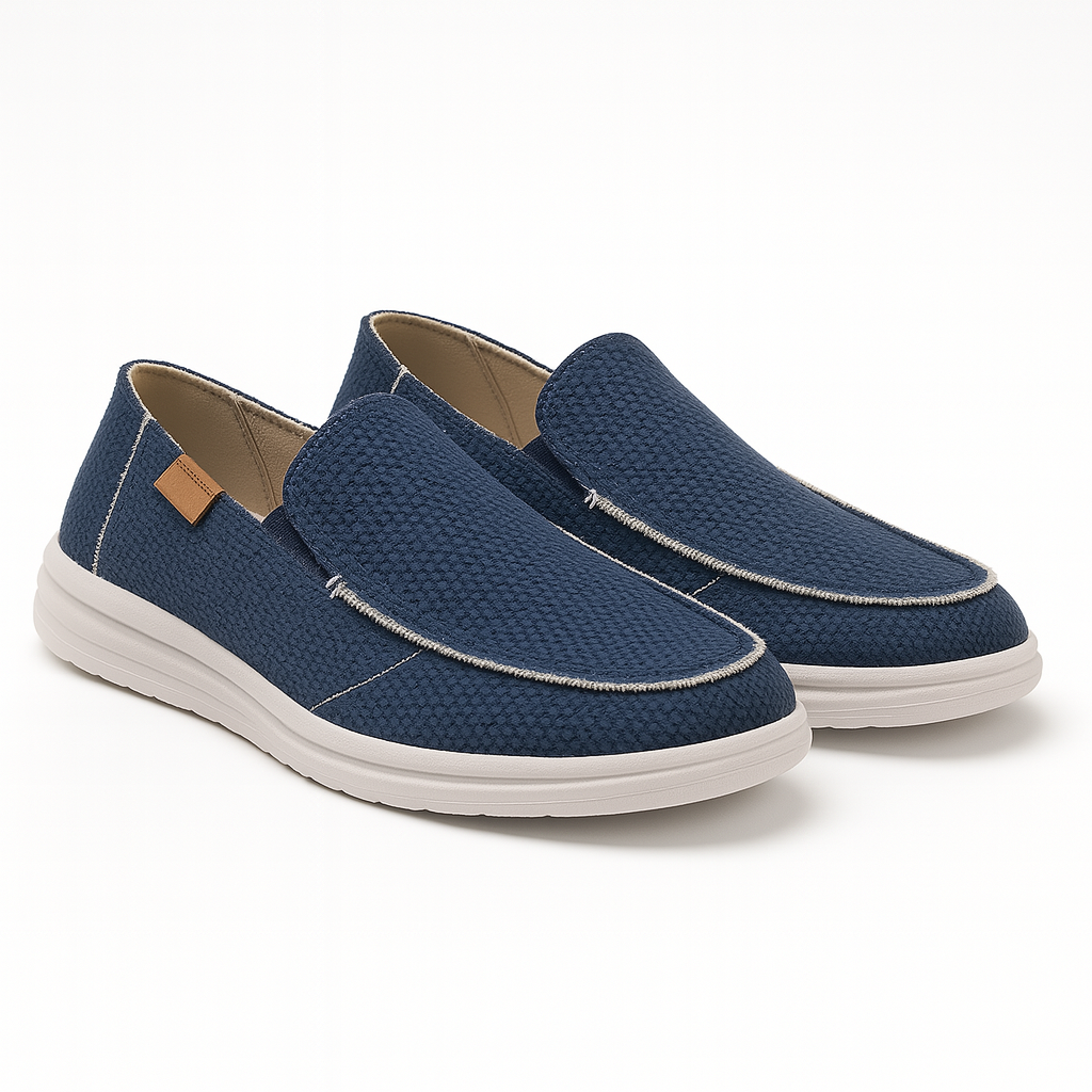 VogeLuxe | Men’s Denim Canvas Casual Sneakers 3