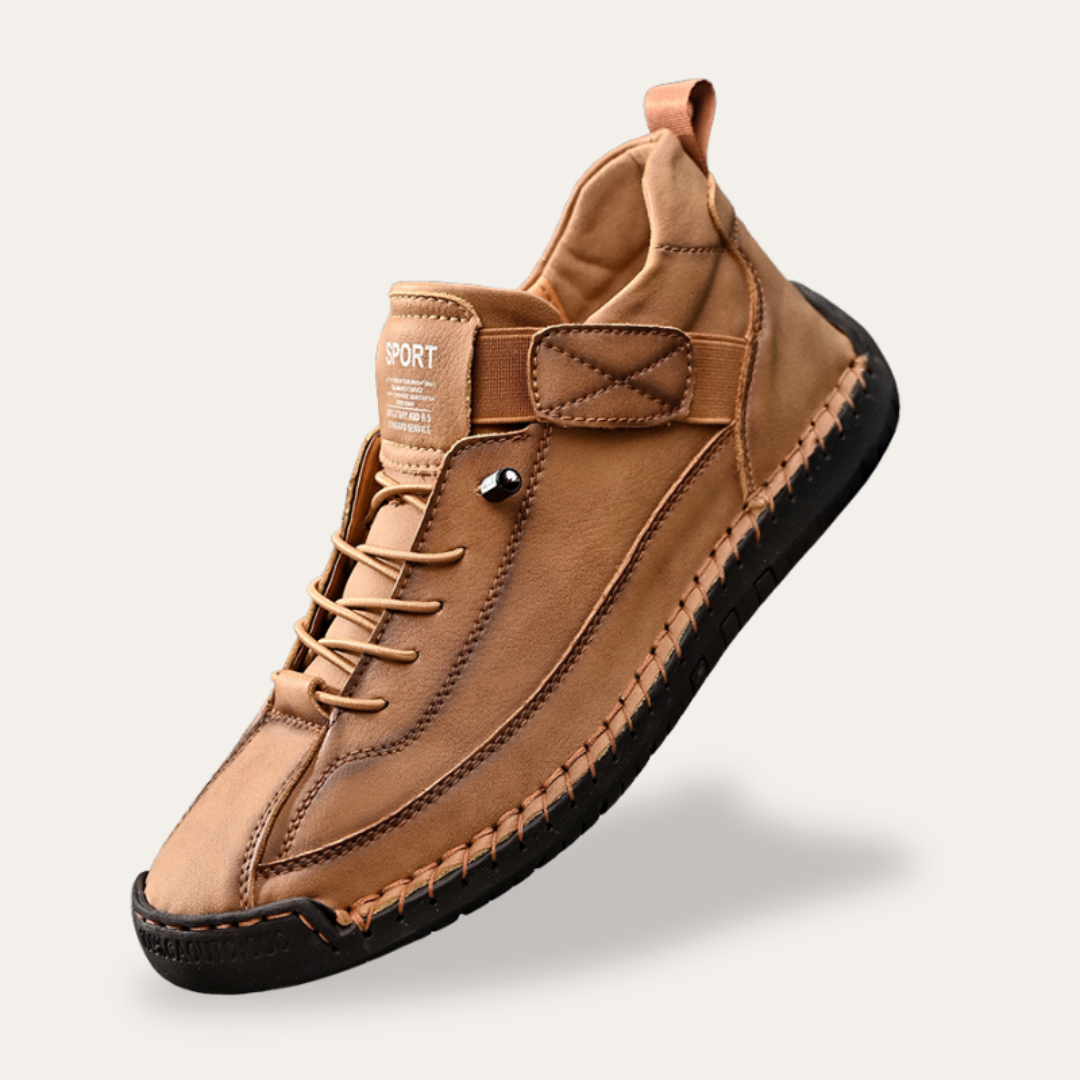 VogeLuxe | Men’s Distressed Mid-Top Moc Sneakers 4