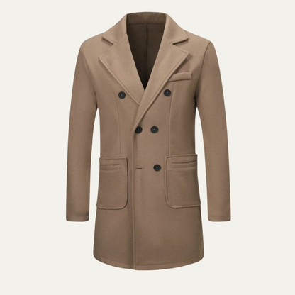 VogeLuxe | Men’s Double-Breasted Peacoat 2