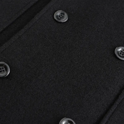 VogeLuxe | Men’s Double-Breasted Wool Long Coat 2