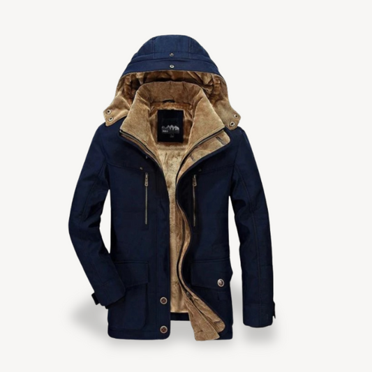 VogeLuxe | Men’s Double-Layer Hooded Parka 0
