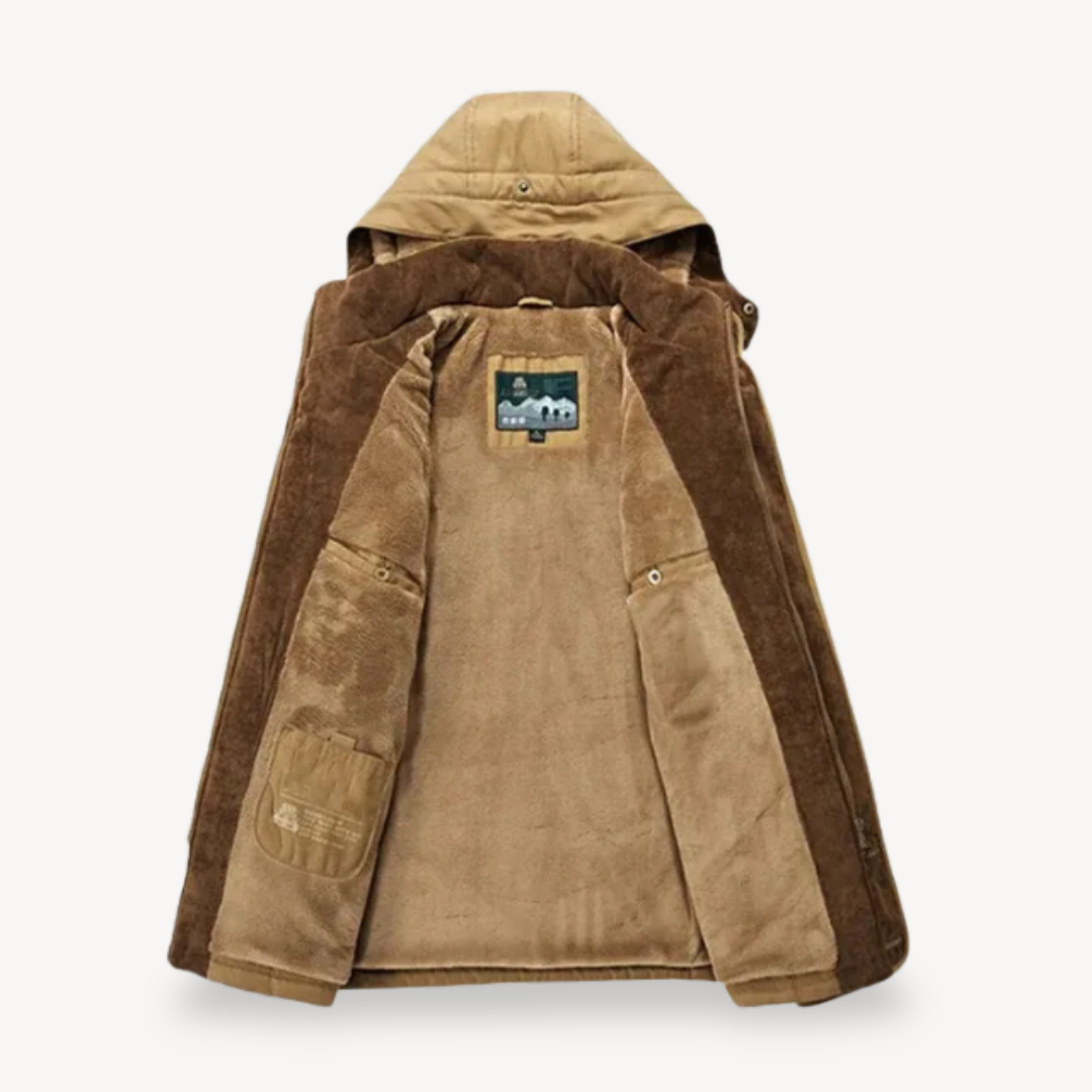 VogeLuxe | Men’s Double-Layer Hooded Parka 2