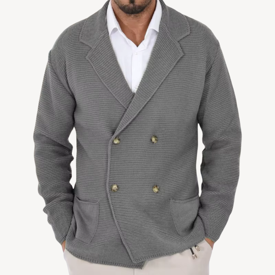 VogeLuxe | Men’s Elegant Knit Blazer Cardigan 0
