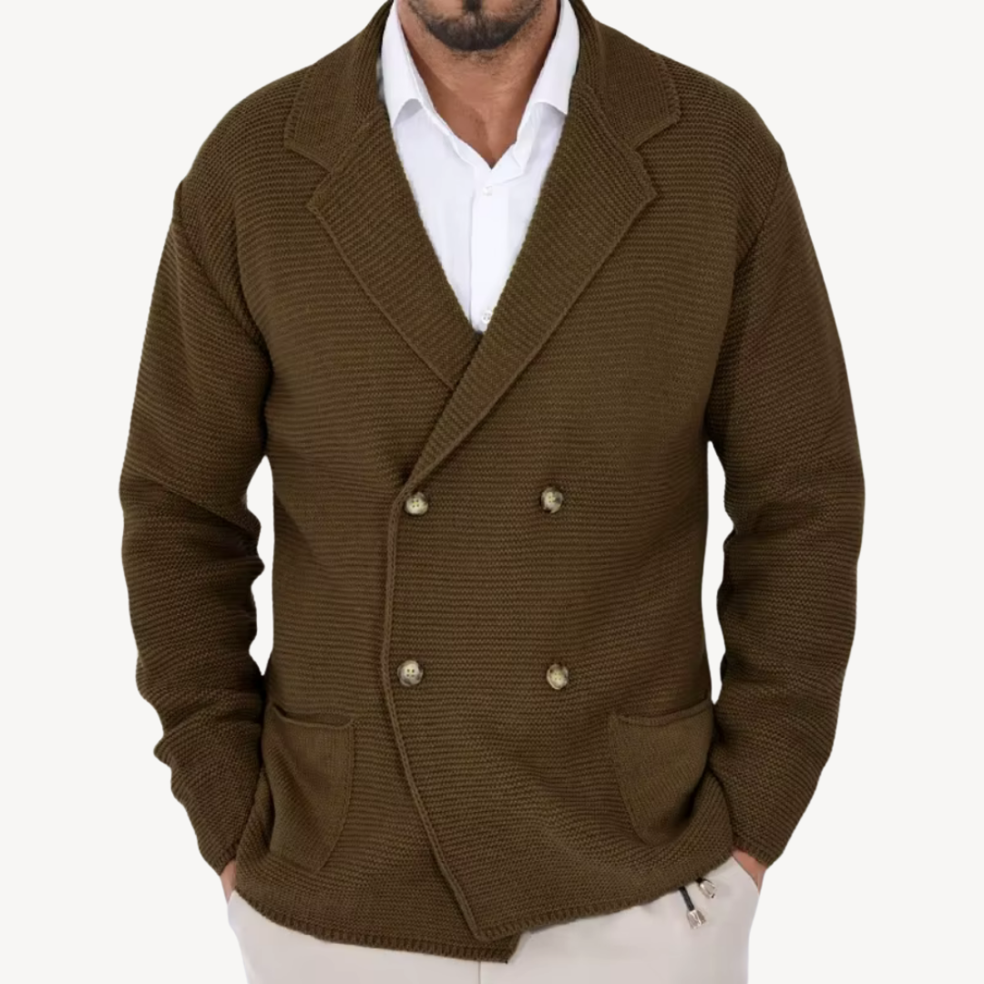 VogeLuxe | Men’s Elegant Knit Blazer Cardigan 3