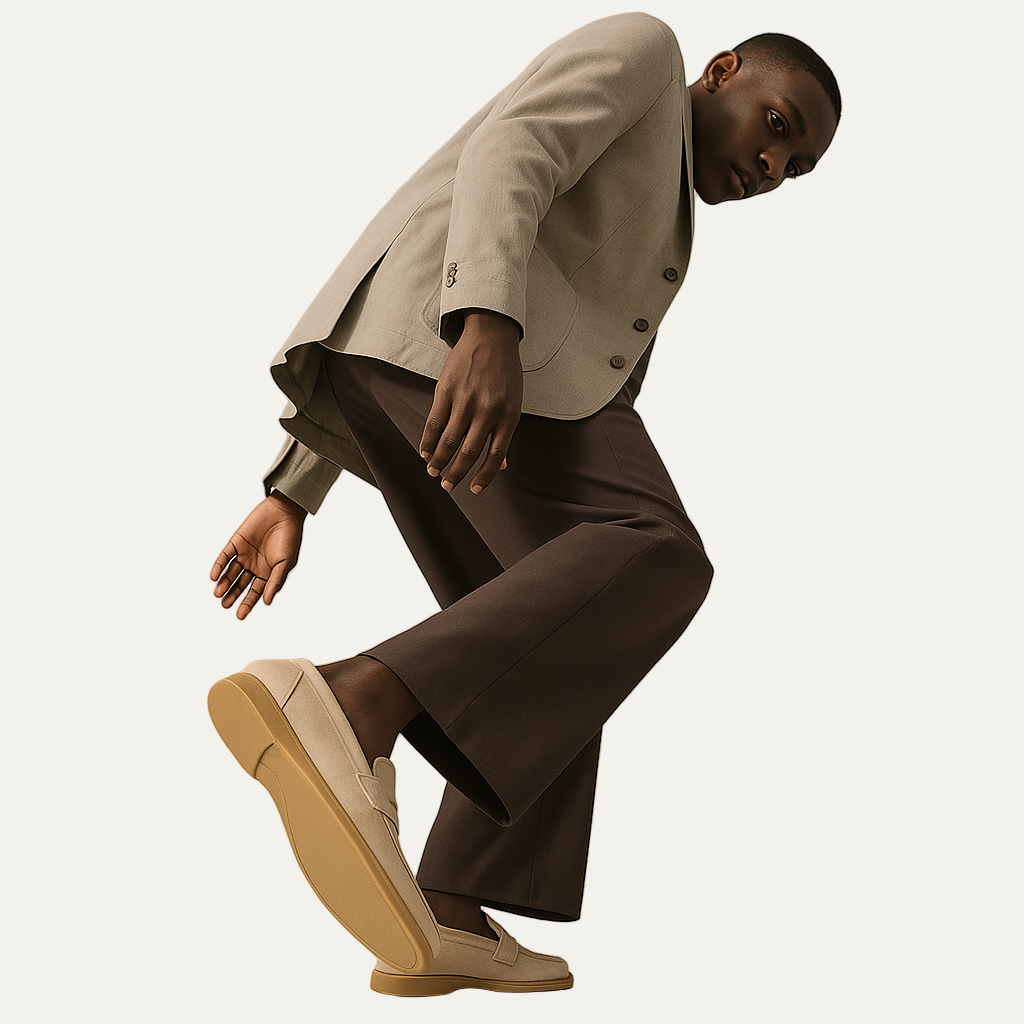 VogeLuxe | Men’s Elegant Suede Penny Loafer 4