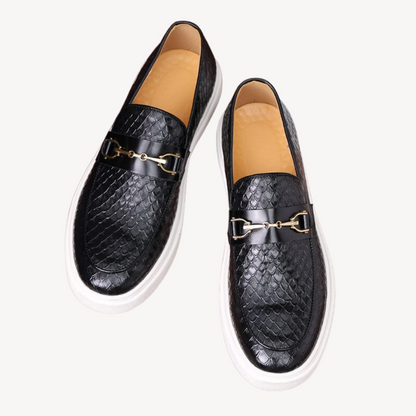 VogeLuxe | Men’s Embossed Loafer Sneakers 0