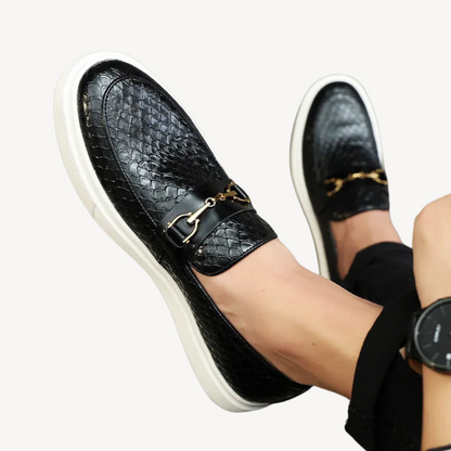 VogeLuxe | Men’s Embossed Loafer Sneakers 1