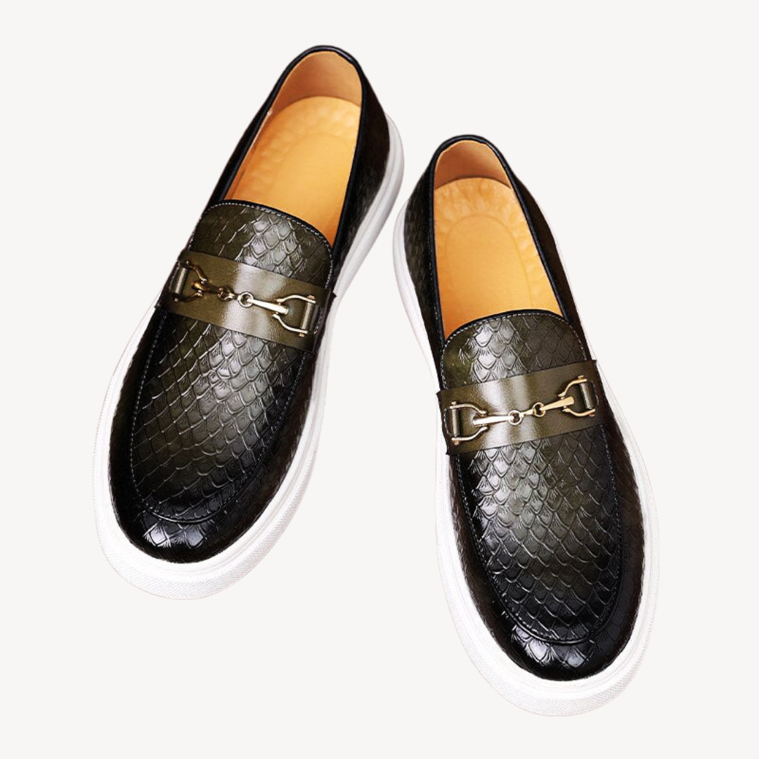 VogeLuxe | Men’s Embossed Loafer Sneakers 2