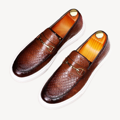 VogeLuxe | Men’s Embossed Loafer Sneakers 3