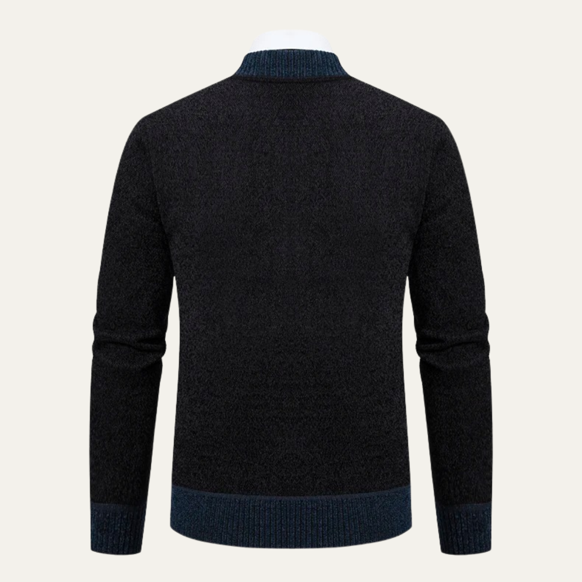VogeLuxe | Men’s Embroidered Zip-Up Sweater 5