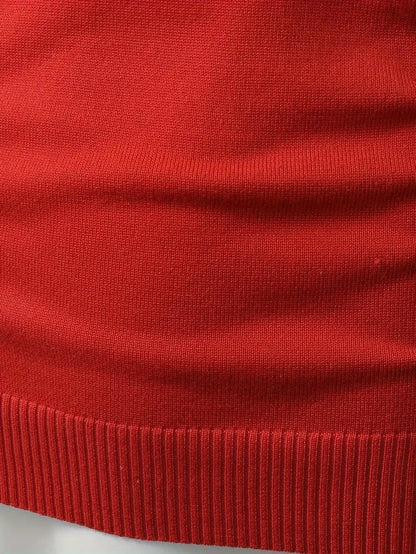 VogeLuxe | Men’s Fair Isle Reindeer Color-Block Sweater 6