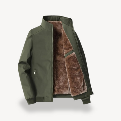 VogeLuxe | Men’s Faux Fur Lined Winter Bomber Jacket 0