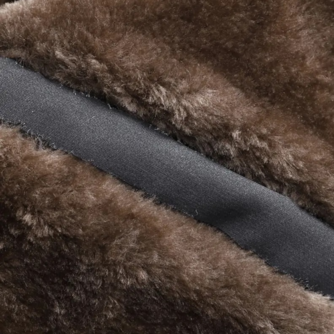 VogeLuxe | Men’s Faux Fur Lined Winter Bomber Jacket 5